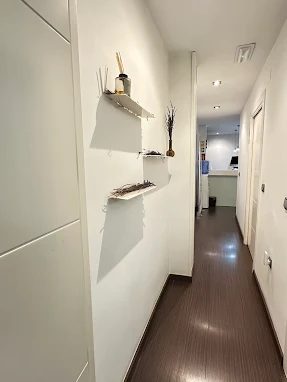 Pasillo de acceso a las cabinas
